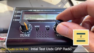 On air test USDX QRP Radio vs Yaesu FT817 with mag loop antenna w rapthor battery #hamradio #qrp