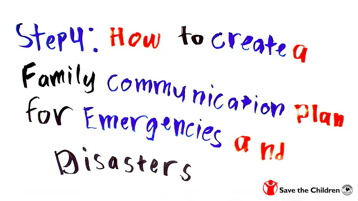 Step 4: How to Create a Family Communication Plan for Emergencies and Disasters