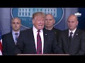 President Trump Delivers a Statement to the Press