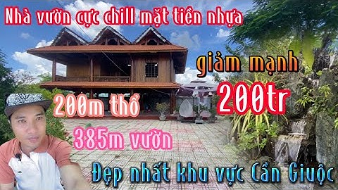 Đất Cần Giuộc Giá Rẻ| Nhà vườn mặt tiền đường nhựa cực chill và cực đẹp nhất khu vực Cần Giuộc.