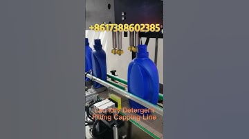 Laundry Detergent Filling Capping Line #laundrydetergent #liquiddetergent #detergentfillingmachine