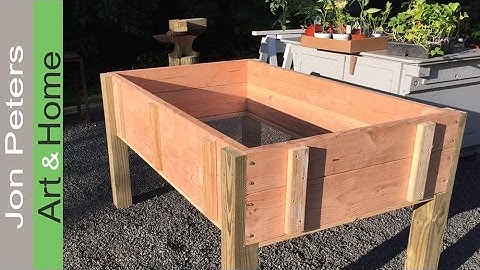 Build a Stand Up Planter Box - limited tools project