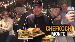 Monte vs. 120 HUNGRIGE ZUSCHAUER 😱🍔 LIVE Burger zubereitet | MontanaBlack IRL Highlights