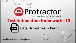 Protractor Automation Framework | Data Driven Test using Jasmine Data Provider
