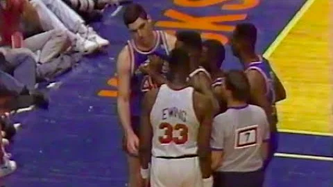 Bill Laimbeer vs Patrick Ewing Fight Comp