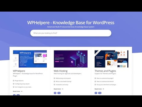 How to create a knowledge base on wordpress with WPHelpere plugin
