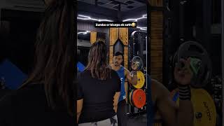 Zumba or Biceps ek sath🤣 #shorts #youtubeshorts #viral #viralshorts #gymfunnyshorts