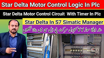 star delta Motor Connection Control Logic with timer in Simatic manager//plc siemens s7300 training