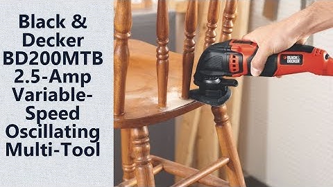 Black & Decker BD200MTB 2 5 Amp Variable Speed Oscillating Multi Tool