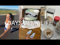 VLOG: back on track for running 1/2 marathon, unboxing haul, + back home!