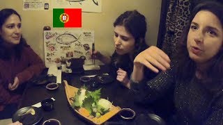ポルトガル人が刺身、焼き鳥、肉寿司を味わい尽くす！/ Portuguese eat Sashimi Tuna, Grilled chickens