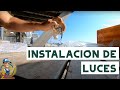 Trabajo en la playa, instalacion de luces. Video #136