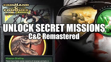 C&C Remastered Unlock Secret Dinosaur & Ant Missions (Command & Conquer Remastered)