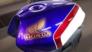 How to custom paint brilliance flakes.Part2 カスタムペイント・フレーク塗装＆キャンディー塗装・その2