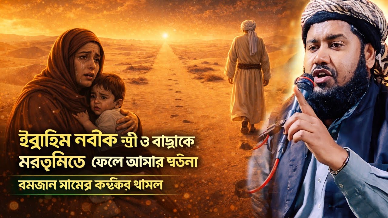 আল্লাহর উপর বিশ্বাস করে স্ত্রী ও ছেলেকে রেখে এসে যেন মরুভূমি তে।রোজাদারদের জন্য উপহার।