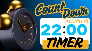 22 Minute Silent Timer ⏱️ | No Sound Countdown for Studying, Exercise, Cooking, More
