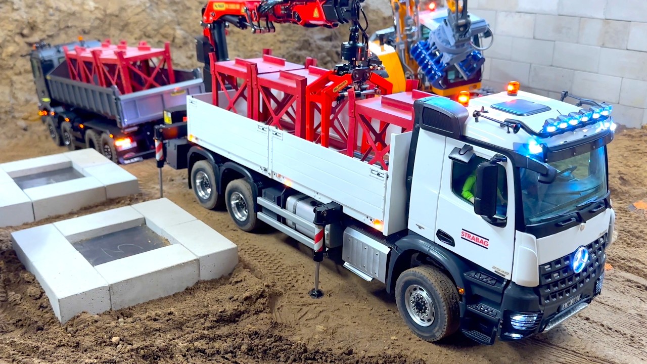 Incredible detailed RC Machines at work at the Stonebreaker Arena Part 3/4