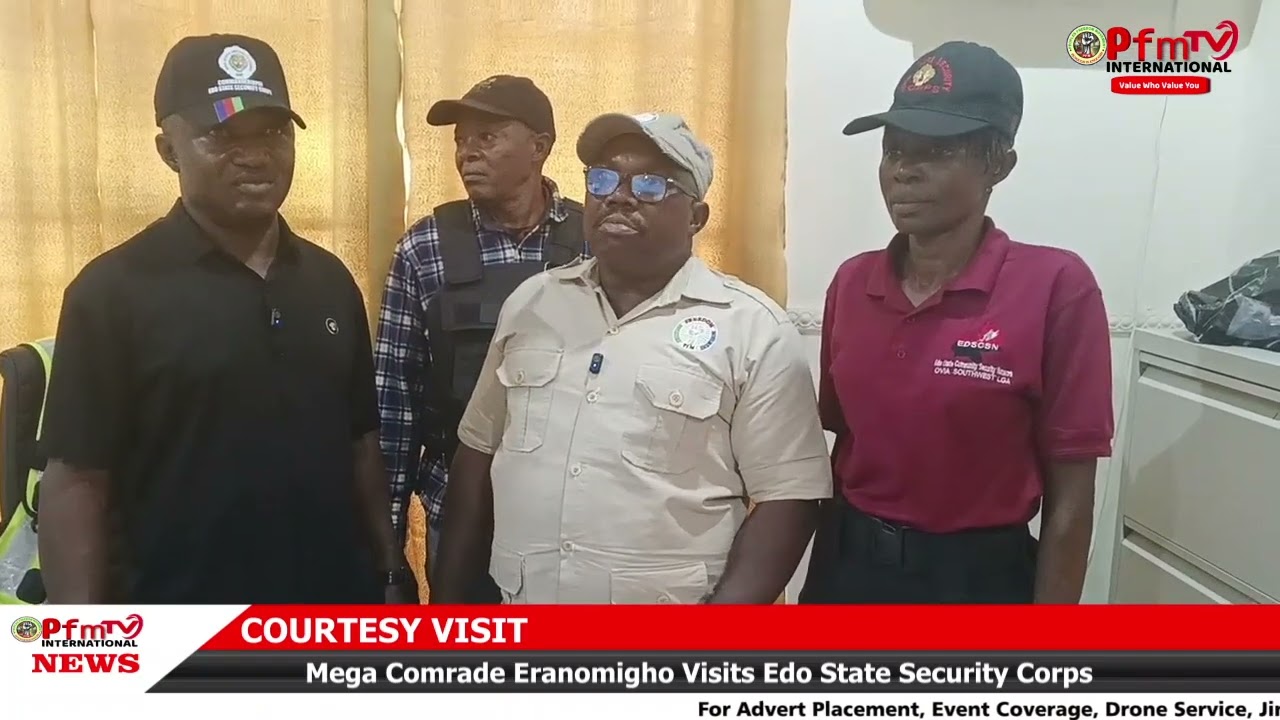 Мега-товарищ Эраномигхо посетил Корпус безопасности штата Эдо.