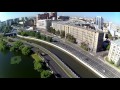 Москва, Лефортово - полет на квадрокоптере h501s на высоте  270 м, погоня за уткой )