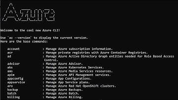 Basics of Azure CLI