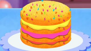 Jogando Rainbow Birthday Cake - Jogos de Fazer Bolos | Cake Making Games screenshot 3