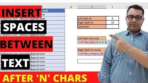 How to put spaces in your data in Excel @safdaily