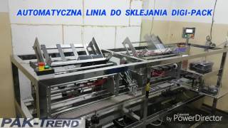 Automatyczna lina do sklejania DIGI-PACK , DIGI-PACK , TRAY , CD , DVD , opakowanie cd , opakowanie
