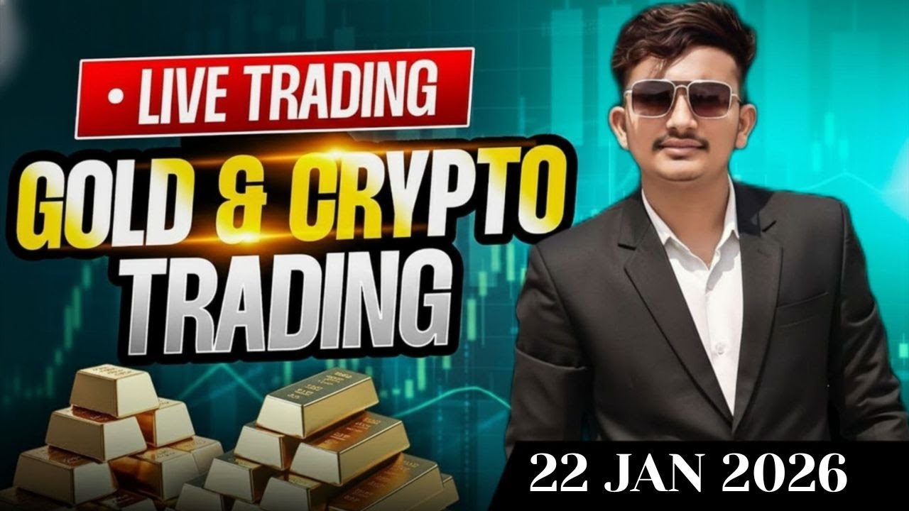 btc live trading | crypto live trading | gold live trading 22 JAN 2026 | 