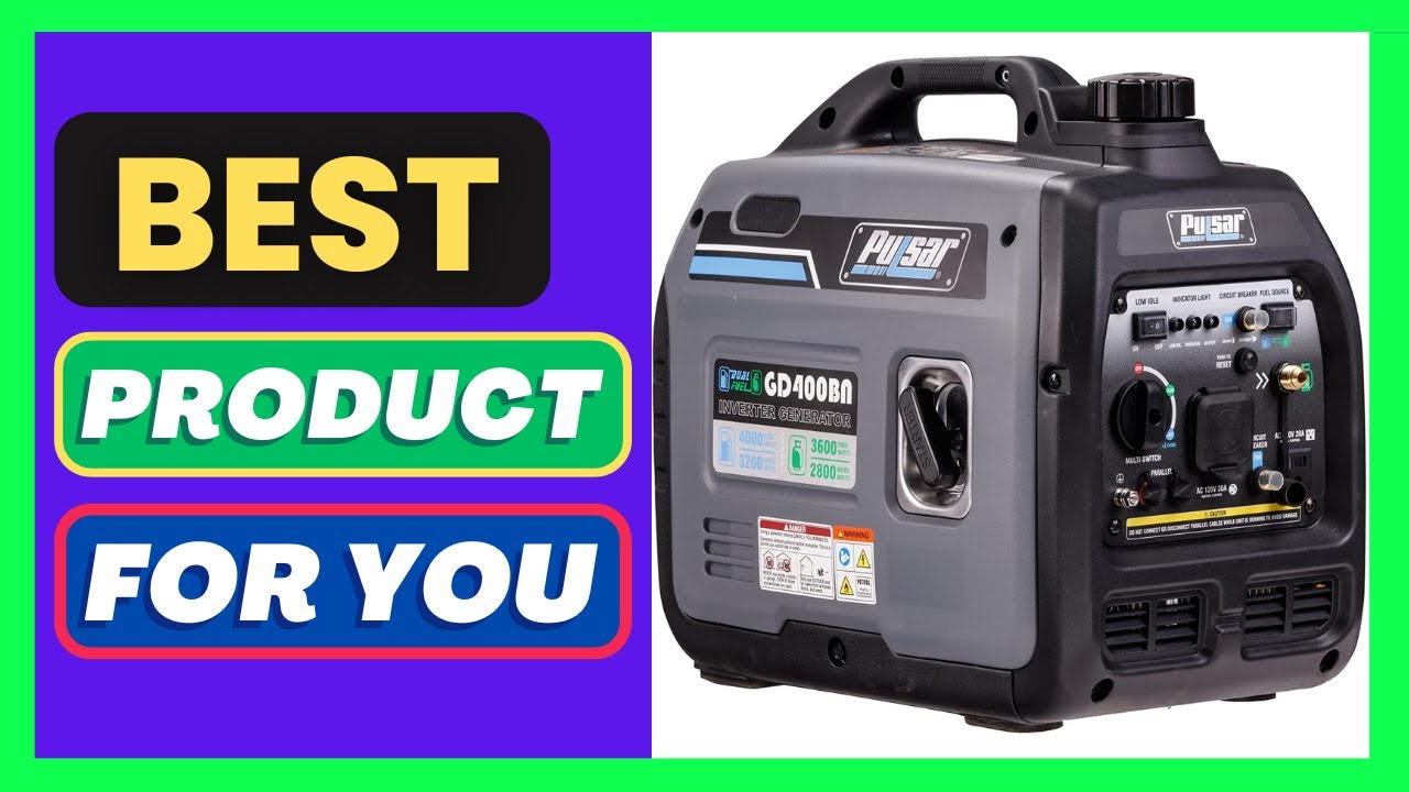 Pulsar Products GD400BN, 4000W Portable super-quiet Dual Fuel