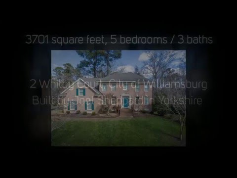 2 Whitby Court, Williamsburg, VA home video tour
