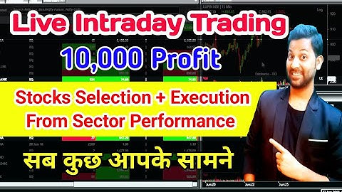 Intraday Stock selection From Sector Performance in Tx3 Software | Vicky Raj Trader