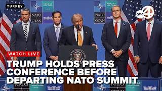 WATCH LIVE: President Trump holds a press conference before departing the NATO summit