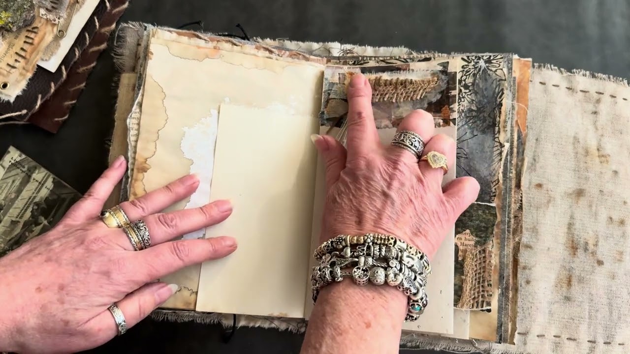 Flip through “COME AS YOU ARE” grungy art / junk journal (SOLD)