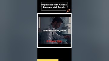 Impatience with Actions, Patience with Results #shorts