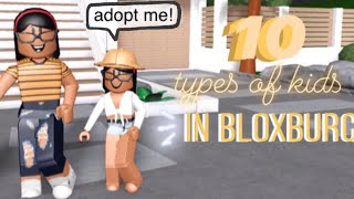 TYPES OF KIDS IN BLOXBURG! | Roblox Bloxburg
