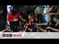 Israeli hostage released by Hamas speaks to media from hospital - BBC News