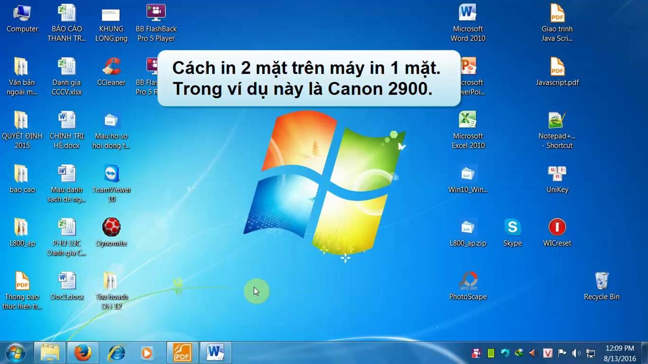 Kênh Thủ Thuật | Hướng dẫn in 2 mặt giấy trên máy in Canon LBP2900
