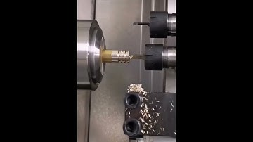 Great CNC machining process! High-speed machining of precision copper fittings!