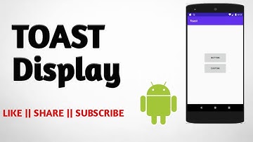 Toast Message in Android App | Android Studio Tutorial (Beginners) | All About Android
