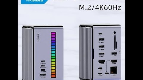 Docking Station USB C com fita de LED Hagibis