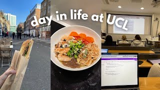 UCL day in my life : in-person lessons, what I eat in uni