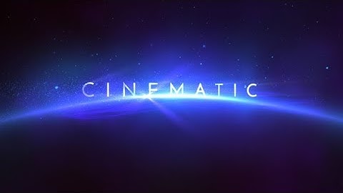 After Effects Template: Cinematic Space Titles