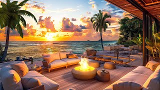 Relaxing Beach Sunset Jazz 🌴 Lounge Bossa Nova for Good Vibes, Study, and Work