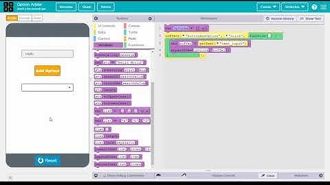 App Lab - Option Adder Tutorial (Small application using a List) - New data structure!