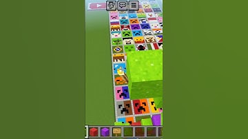 Make creeper face in Minecraft #minecraft #short #gaming