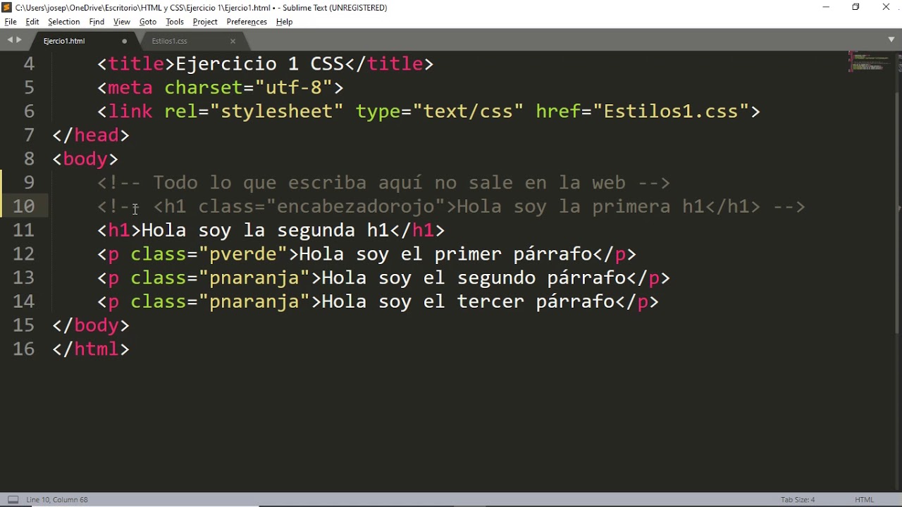 Como hacer una página web en html