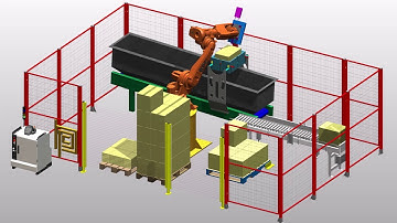 Realtime360 Robotics Solution: Depalletizing Concept Simulation