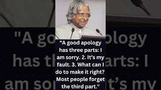A good apology has three parts.../Motivational quotes #shorts#ytshorts#viral#trending