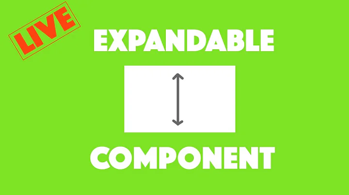 Live Coding an Expandable Component in Ionic