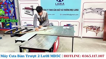 Máy Cưa Bàn Trượt 2 Lưỡi MD5C Hệ Cánh Gà – Hiệu Năng Gấp Đôi, Chuẩn Xưởng Mộc Chuyên Nghiệp!